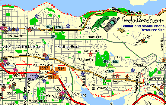 Map Burnaby North