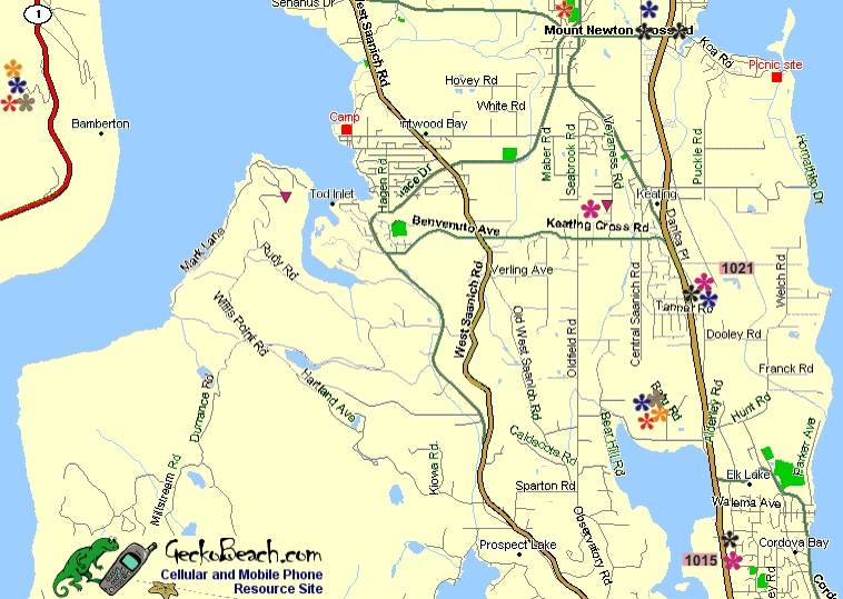 Map of Central Saanich