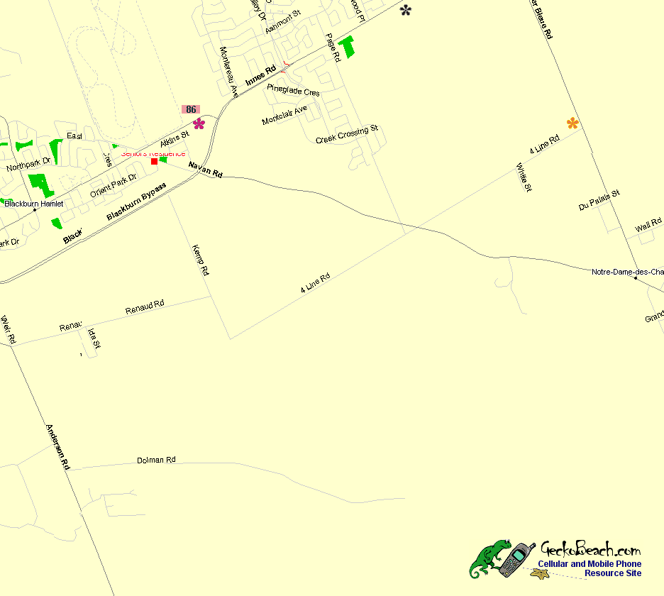 Map of Cumberland South