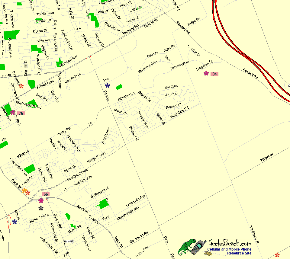 Map of Gloucester