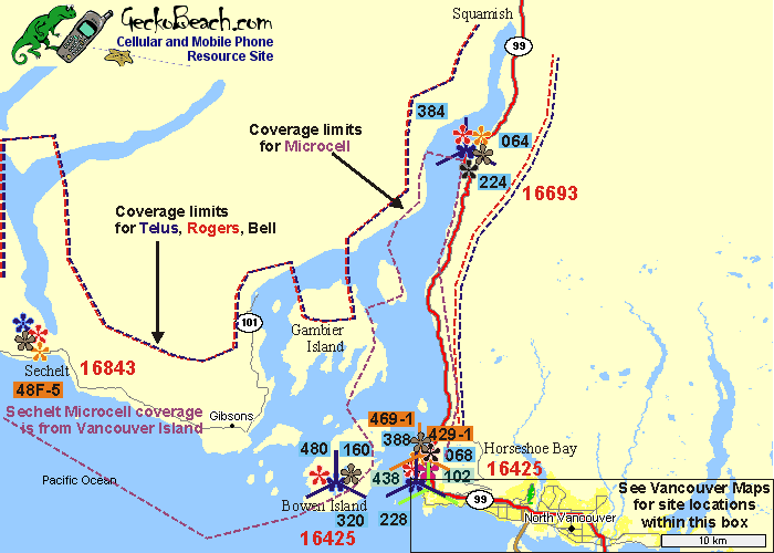 Map of Howe Sound