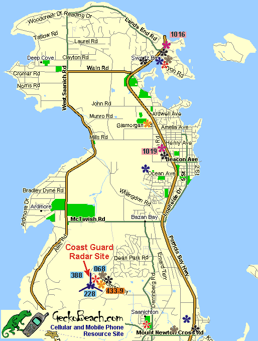 Map of North Saanich