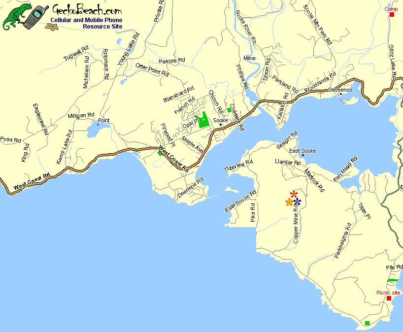 Map of Sooke