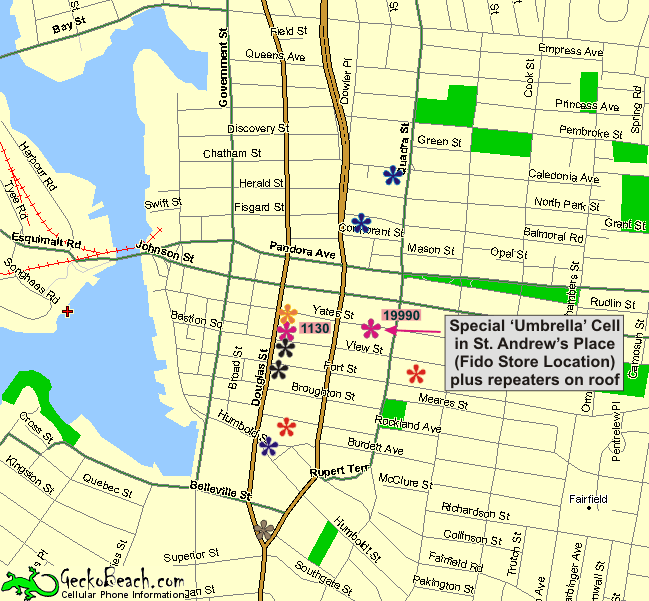 Map of Downtown Victoria
