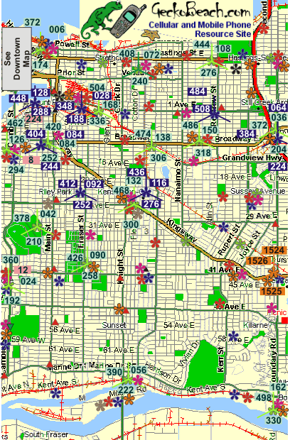 Map Vancouver East